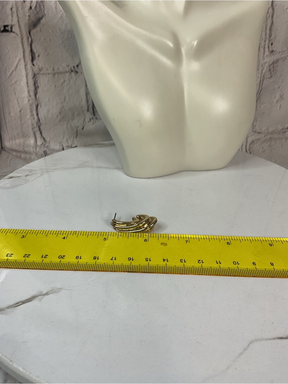 ππ Anne Klein Shiny Gold Multi-Loop Hoop Earrings - Picture 6 of 6